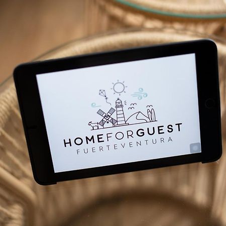 Homeforguest Modern And New Beachfront Apartment La Oliva Exteriör bild